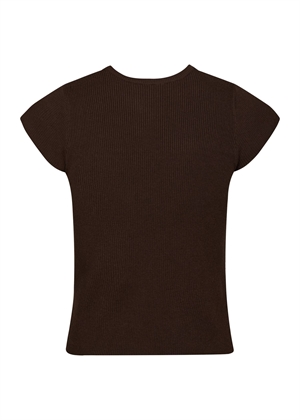 Tirra knit tee Brown Neo Noir 